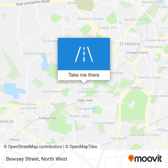 Bewsey Street map