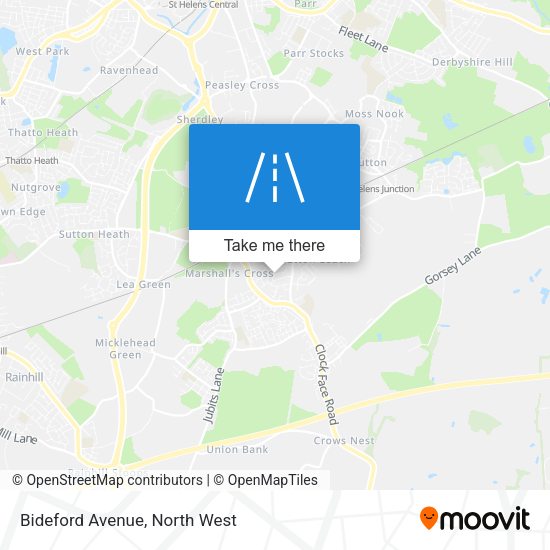 Bideford Avenue map