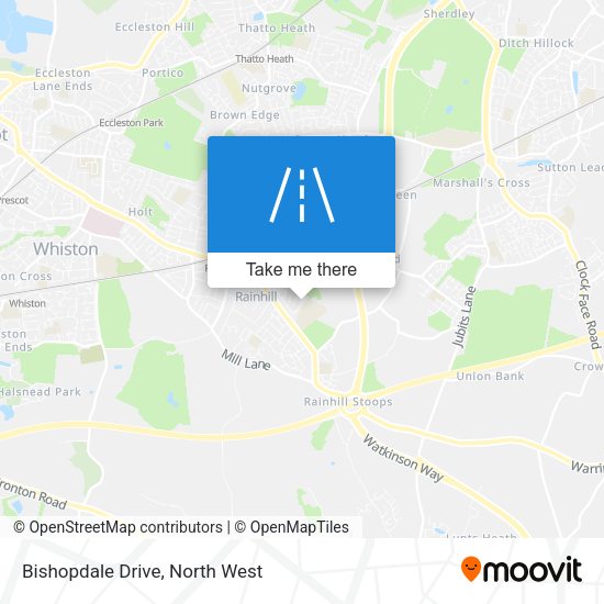 Bishopdale Drive map
