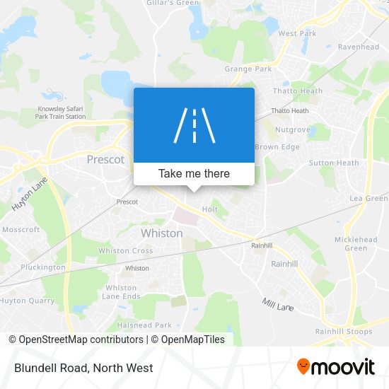 Blundell Road map