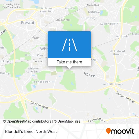 Blundell's Lane map