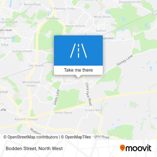 Bodden Street map