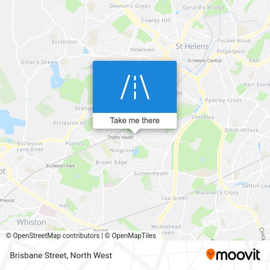 Brisbane Street map