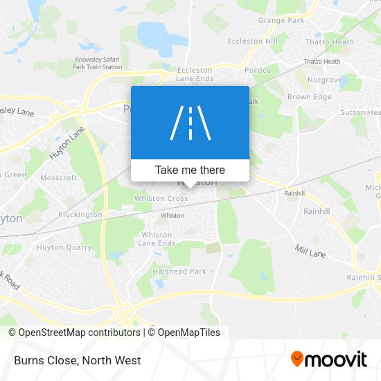 Burns Close map
