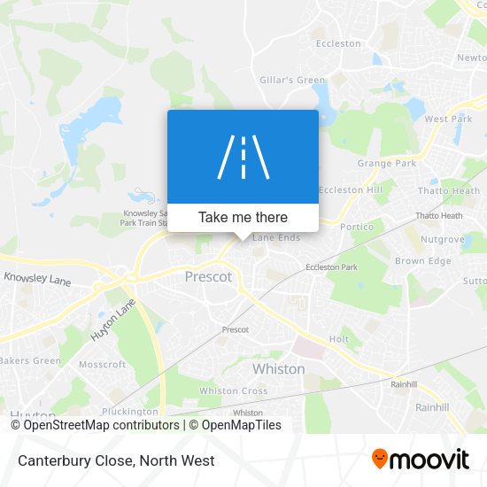 Canterbury Close map