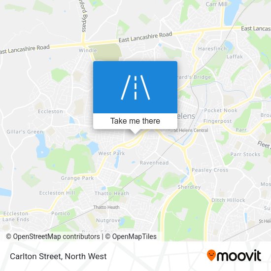 Carlton Street map