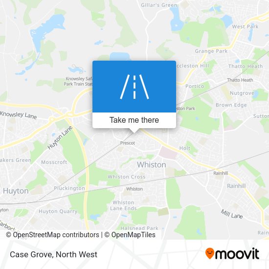 Case Grove map