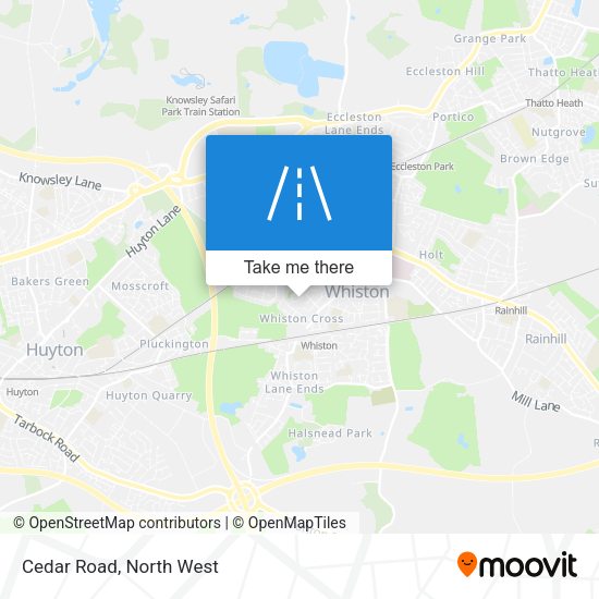 Cedar Road map