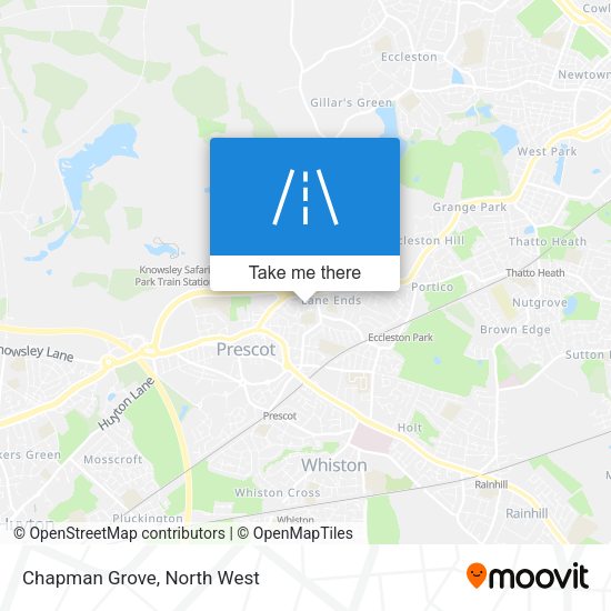 Chapman Grove map