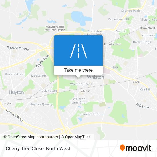 Cherry Tree Close map