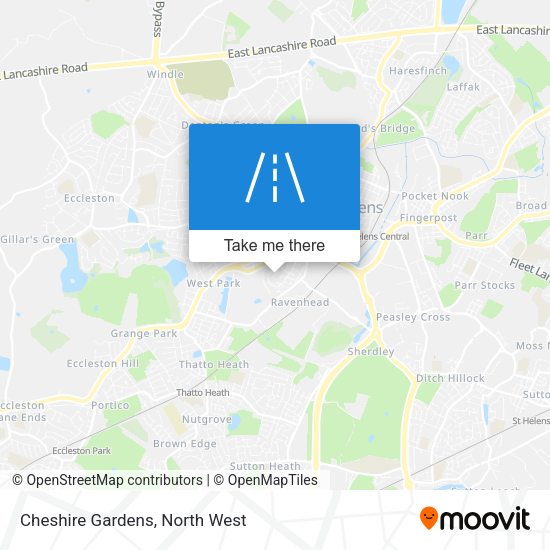 Cheshire Gardens map