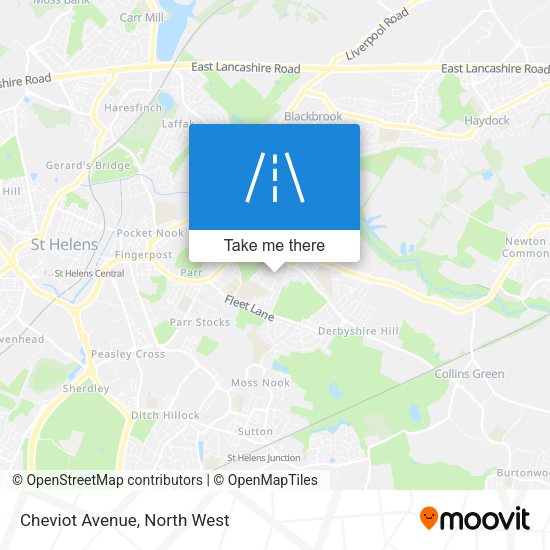 Cheviot Avenue map
