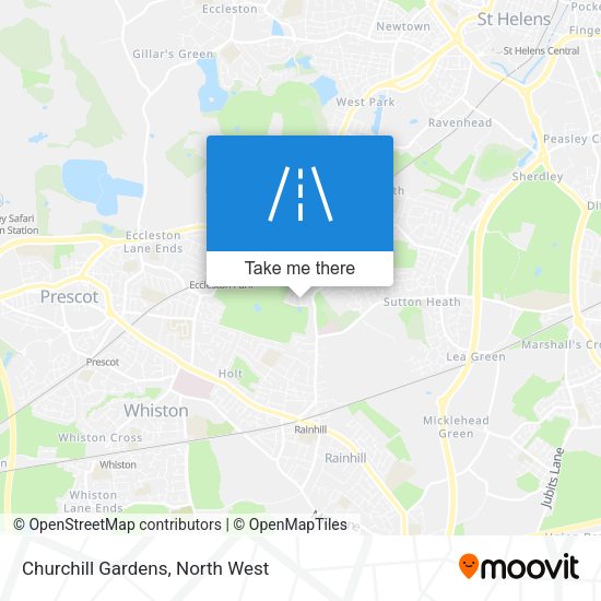 Churchill Gardens map