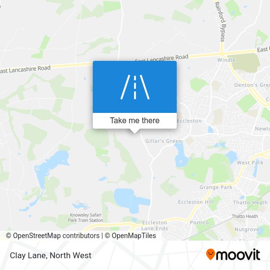 Clay Lane map