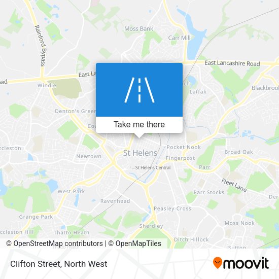 Clifton Street map