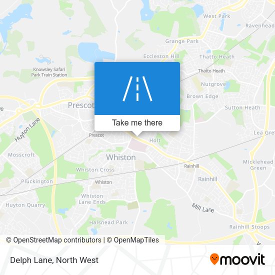 Delph Lane map