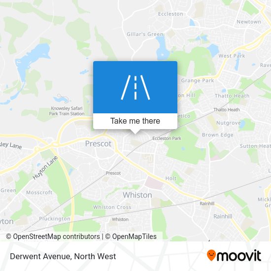Derwent Avenue map