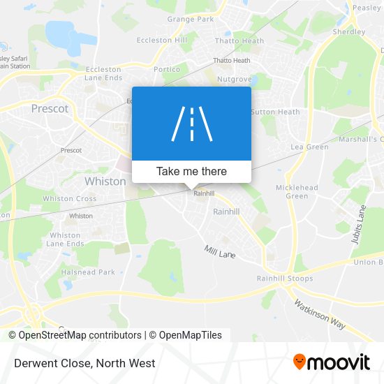 Derwent Close map