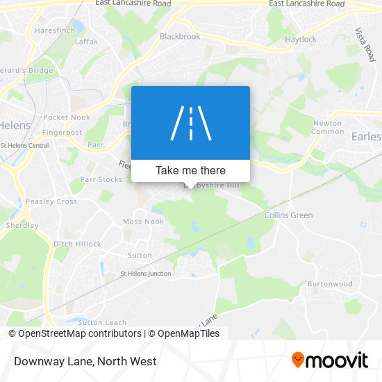 Downway Lane map