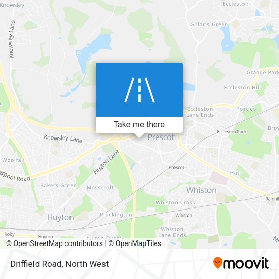 Driffield Road map