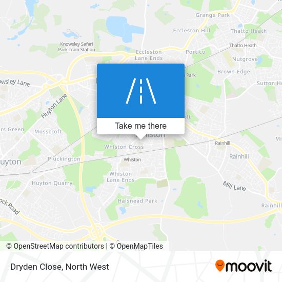 Dryden Close map