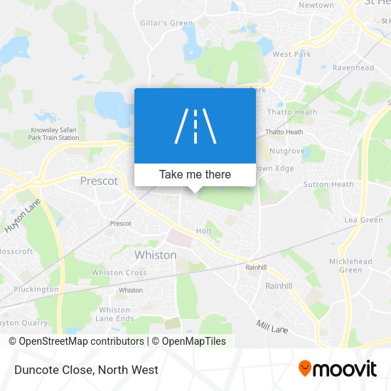 Duncote Close map