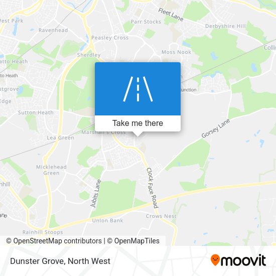 Dunster Grove map