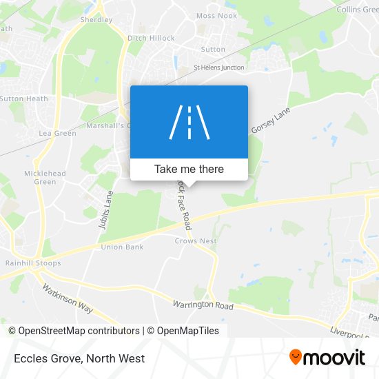 Eccles Grove map