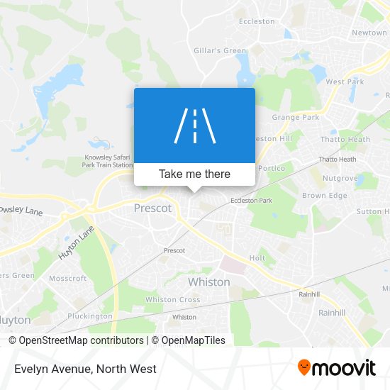 Evelyn Avenue map
