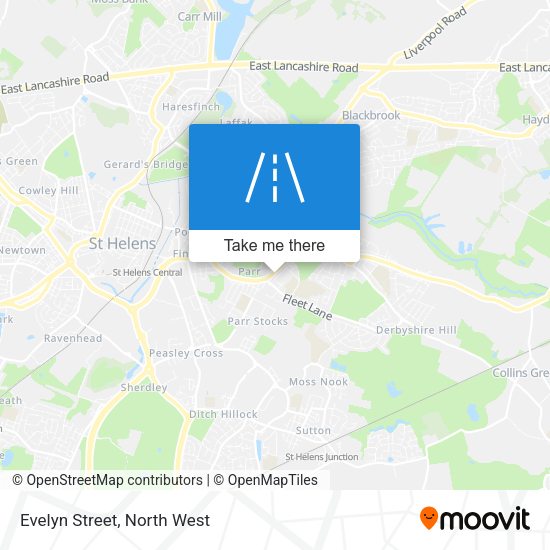 Evelyn Street map
