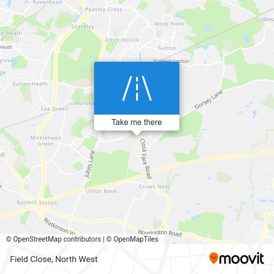 Field Close map