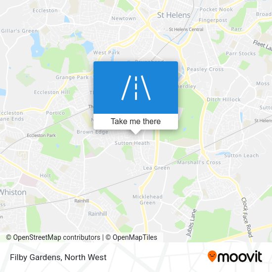 Filby Gardens map