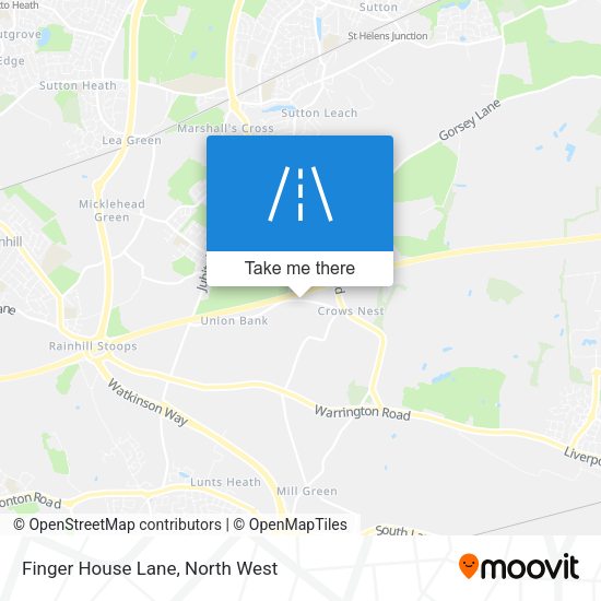 Finger House Lane map