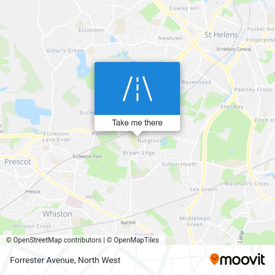 Forrester Avenue map