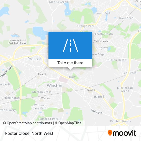 Foster Close map