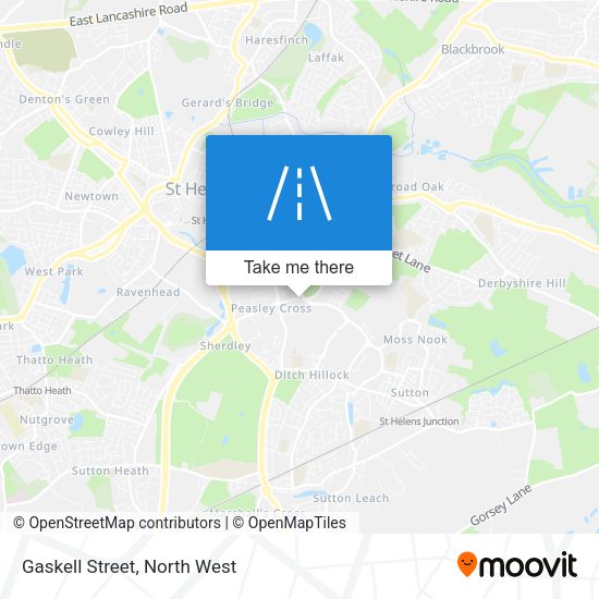 Gaskell Street map