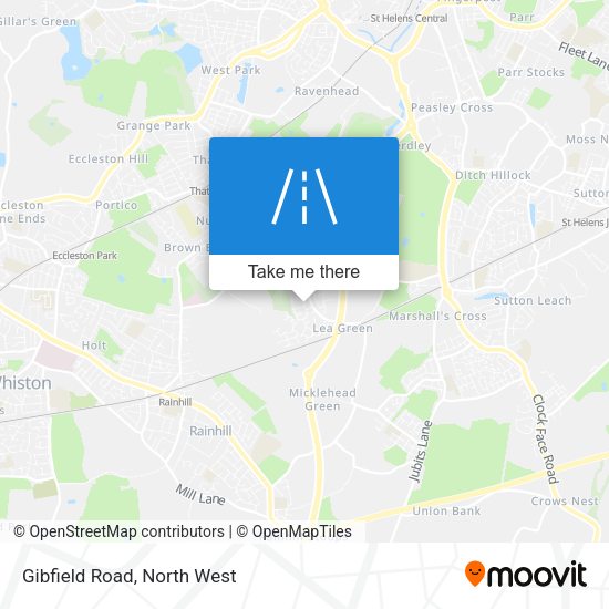 Gibfield Road map