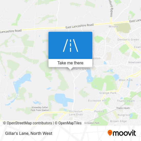 Gillar's Lane map