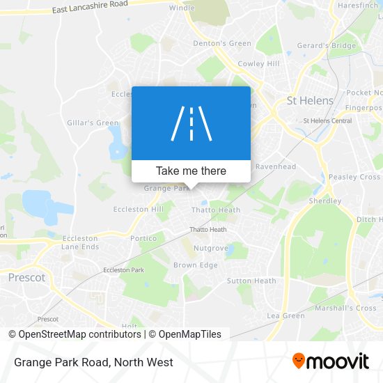 Grange Park Road map