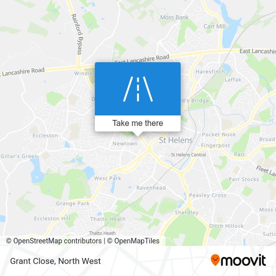 Grant Close map