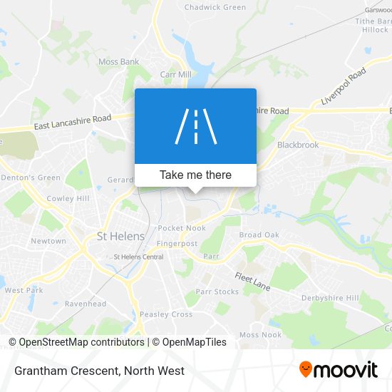 Grantham Crescent map