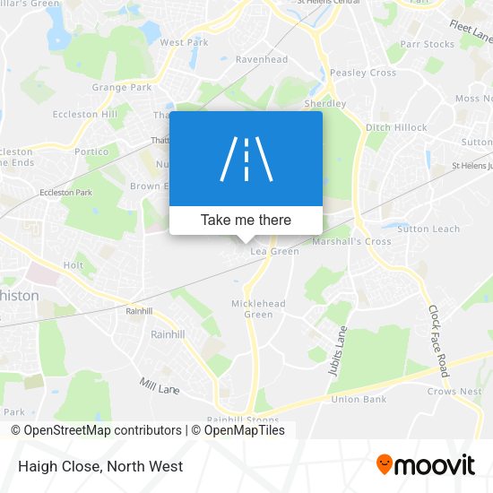 Haigh Close map
