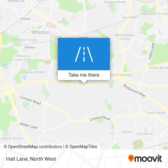 Hall Lane map