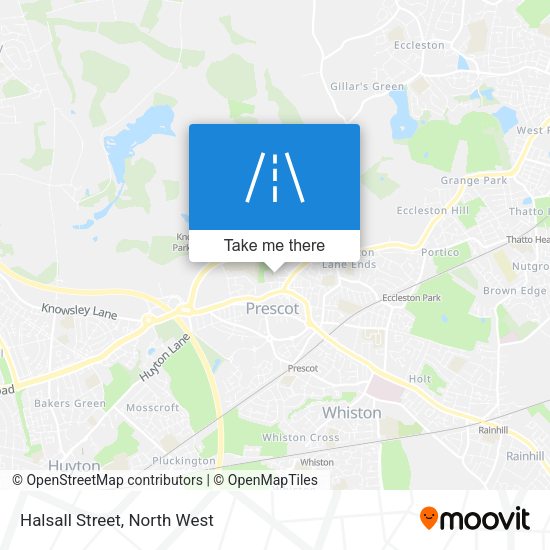 Halsall Street map