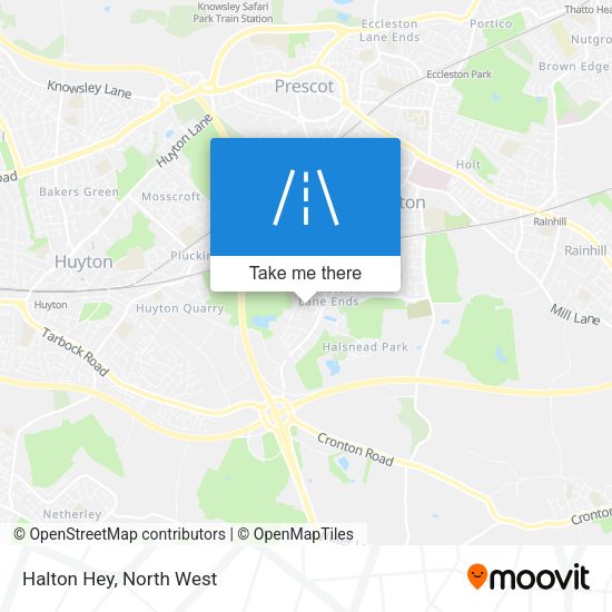 Halton Hey map