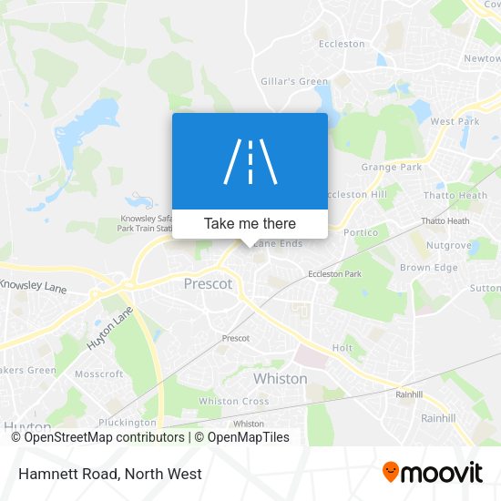 Hamnett Road map