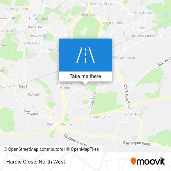 Hardie Close map