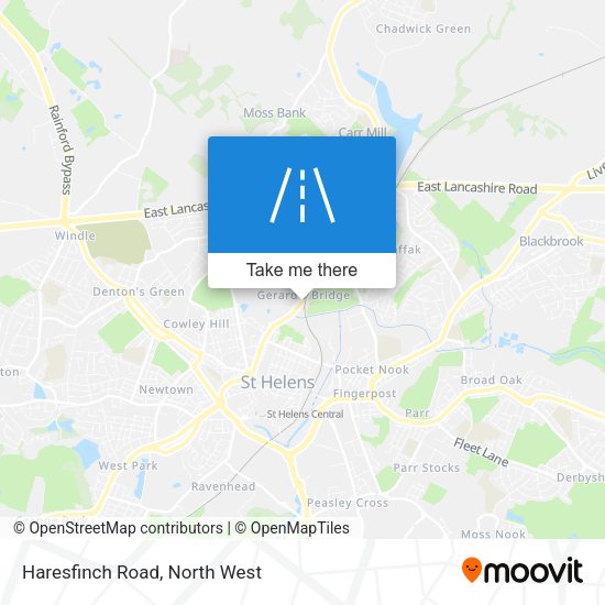 Haresfinch Road map