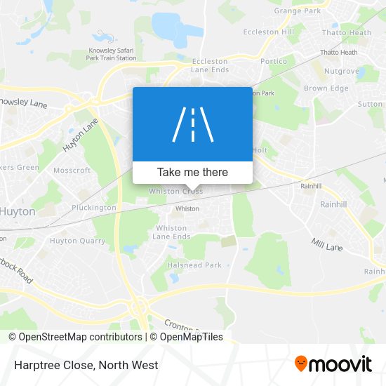 Harptree Close map