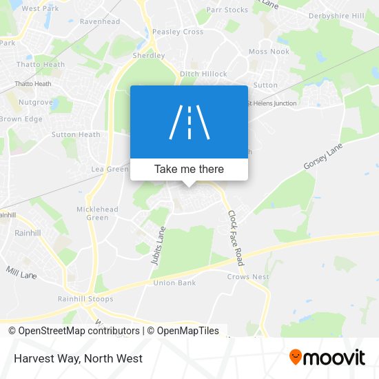 Harvest Way map